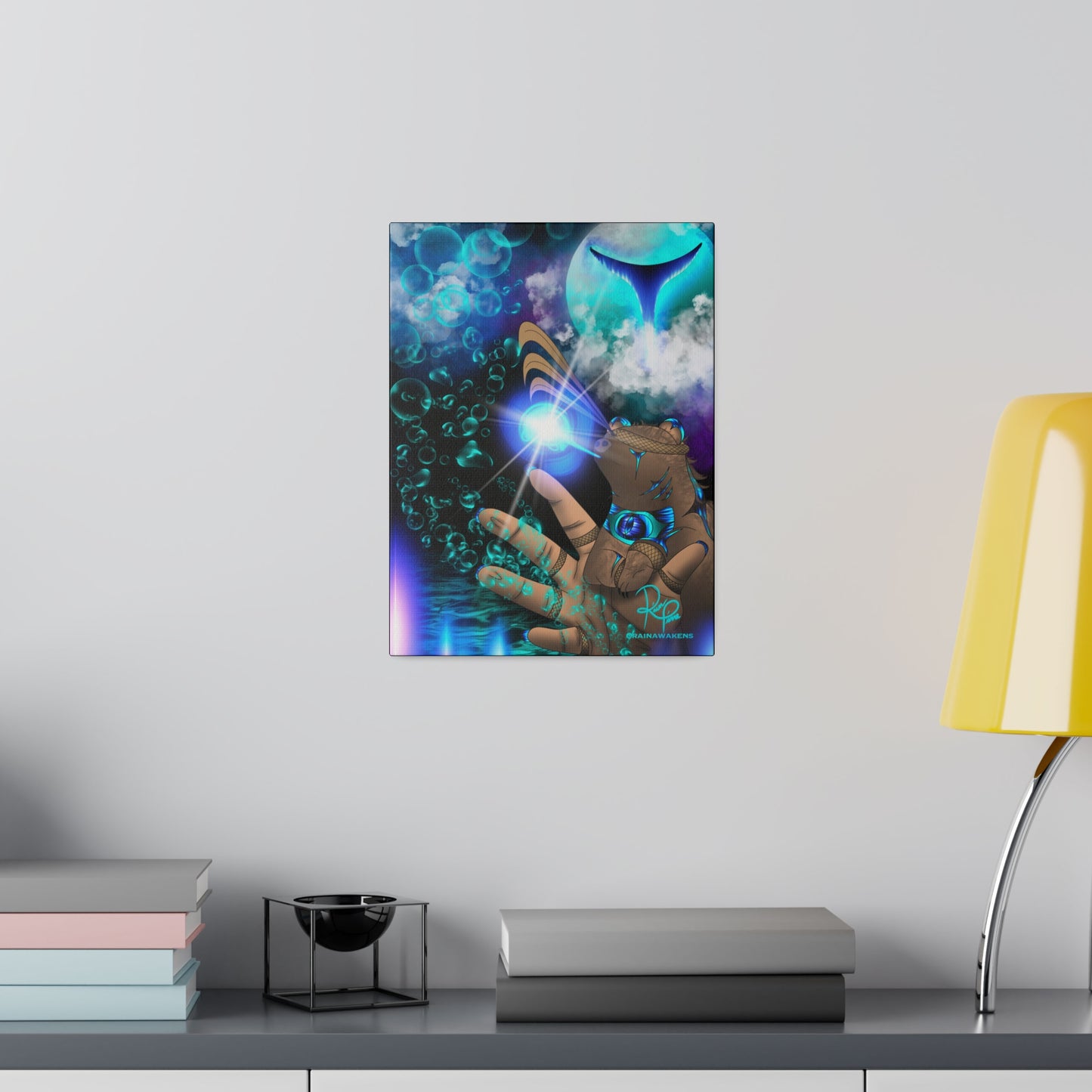 Moonlit Guidance: The Spirit Bear's Luminous Call