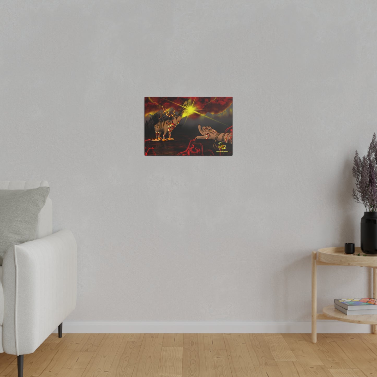 Ancestral Flame: The Fire Elk's Guiding Light