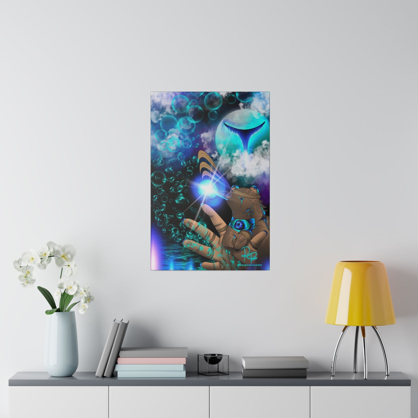 Moonlit Guidance: The Spirit Bear's Luminous Call